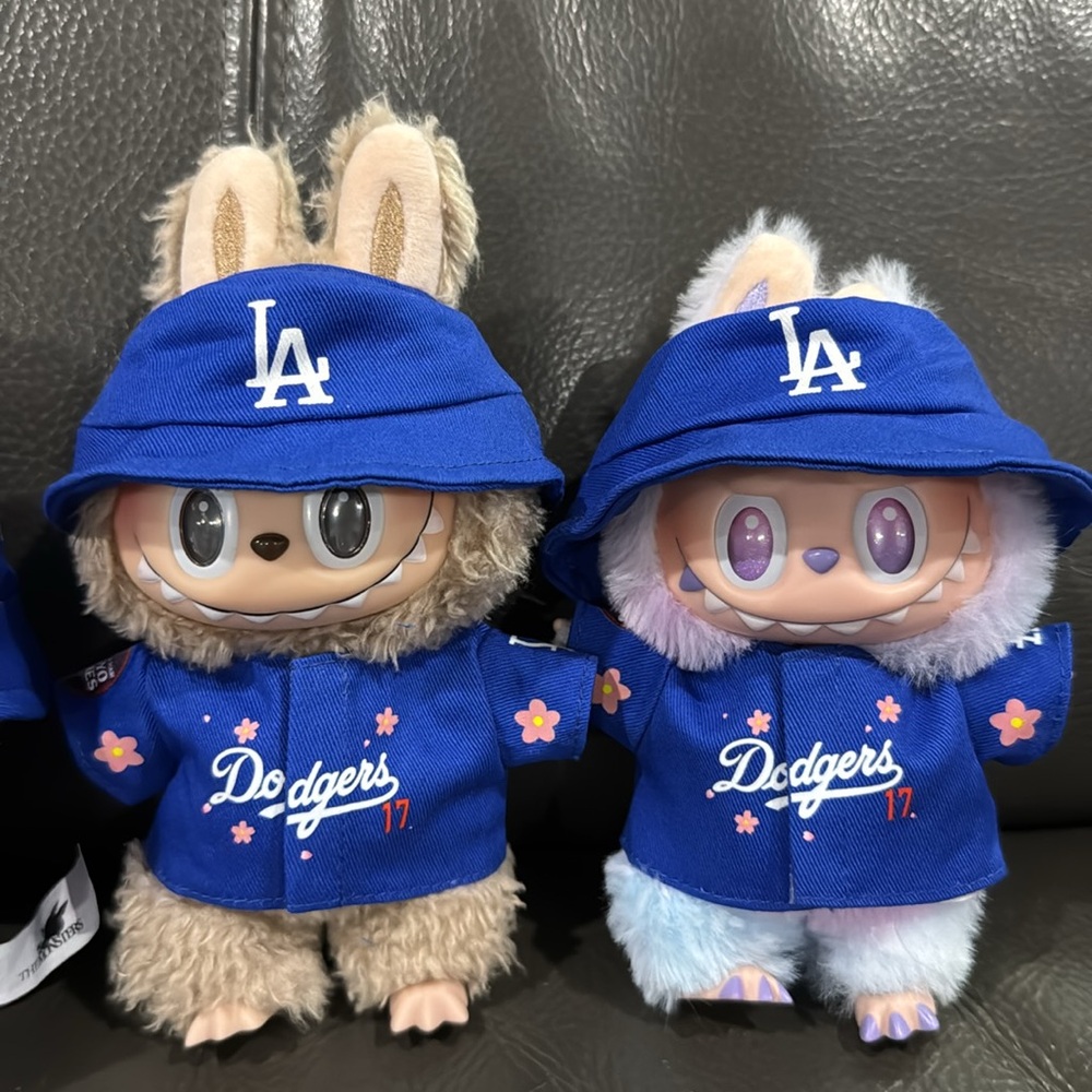 Pop Mart Labubu Dodgers Ohtani Jersey and Hat